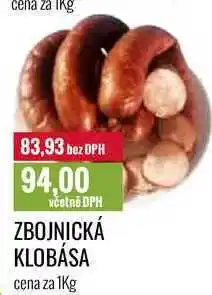 Ratio ZBOJNICKÁ KLOBÁSA cena za 1Kg nabídka