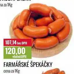 Ratio FARMÁŘSKÉ ŠPEKÁČKY cena za 1Kg nabídka