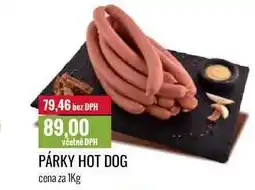 Ratio PÁRKY HOT DOG cena za 1Kg nabídka