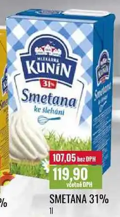Ratio SMETANA 31% 1l nabídka