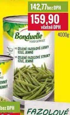 Ratio Bonduelle fazolové lusky 4000g nabídka