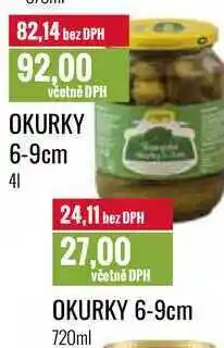 Ratio OKURKY 6-9cm 720ml, 4l nabídka