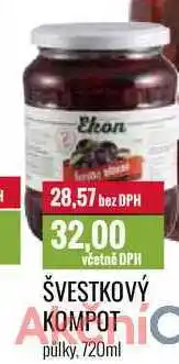 Ratio ŠVESTKOVÝ KOMPOT 720ml nabídka