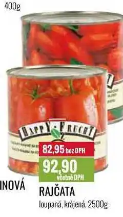 Ratio RAJČATA loupaná, krájená, 2500g nabídka
