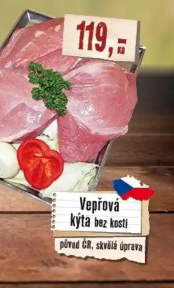 Maso Třebovle Vepřová kýta bez kostí nabídka