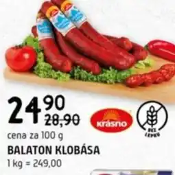 Terno Balaton klobása nabídka