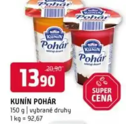 Terno Kunín pohár nabídka