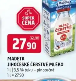 Terno Madeta jihočeské čerstvé mléko nabídka