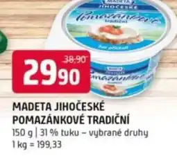 Terno Madeta jihočeské pomazánkové tradiční nabídka