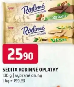 Terno Sedita rodinné oplatky nabídka