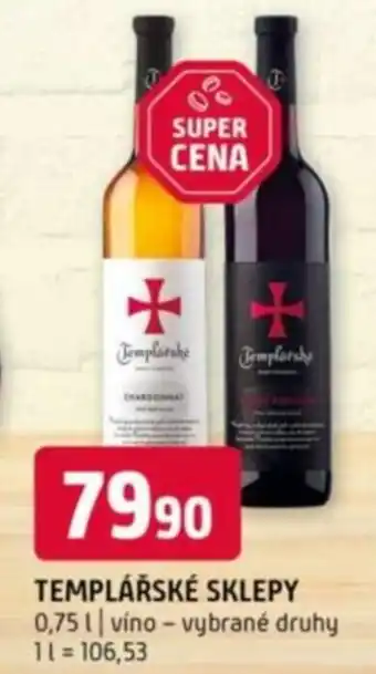 Terno Templářské sklepy nabídka