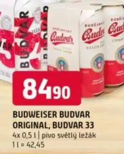 Terno Budweiser budvar original, budvar 33 nabídka