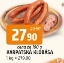Terno Karpatská klobása nabídka