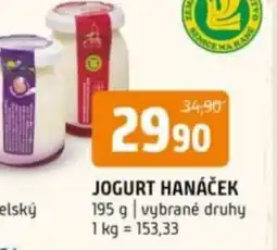 Terno Jogurt hanáček nabídka