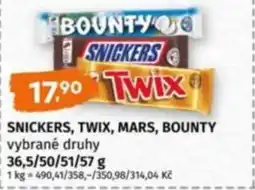 Terno Snickers, twix, mars, bounty nabídka