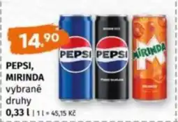 Terno Pepsi, mirinda nabídka