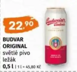 Terno Budvar original světlé pivo ležák nabídka