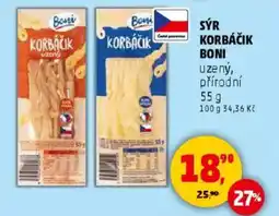 Penny Market Sýr korbáčik Boni nabídka