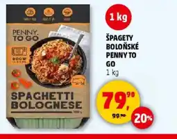 Penny Market Špagety boloňské Penny to go nabídka