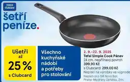 Tesco Tefal Simple Cook Pánev, 24 cm, nepřilnavý povrch nabídka
