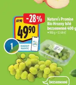 Albert Nature's Promise Bio Hrozny bílé bezsemenné 400 g nabídka