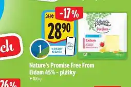 Albert t Nature's Promise Free From Eidam 45% - plátky 100g nabídka