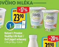 Albert Nature's Promise Healthy Life Kozí / Ovčí jogurt ochucený 150 g nabídka