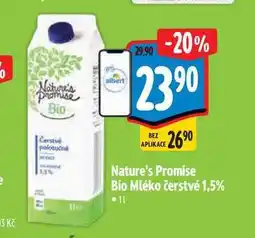 Albert Nature's Promise Bio Mléko čerstvé 1,5% 1 l nabídka