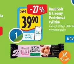 Albert Bauli Soft & Creamy Proteinová tyčinka 45 g nabídka