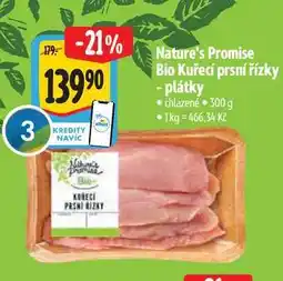 Albert Nature's Promise Bio Kuřecí prsní řízky - plátky 300 g nabídka