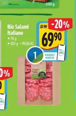 Albert Bio Salami Italiano 70 g nabídka