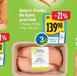 Albert Nature's Promise Bio Kuřecí prsní řízek 300 g nabídka