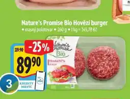 Albert Nature's Promise Bio Hovězí burger 260 g nabídka