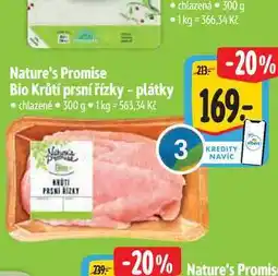 Albert Nature's Promise Bio Krůtí prsní řízky - plátky 300 g nabídka