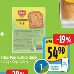 Albert Schär Pan Rustico chléb 250 g nabídka