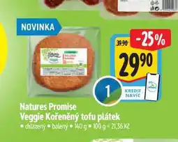 Albert Natures Promise Veggie Kořeněný tofu plátek 140 g nabídka