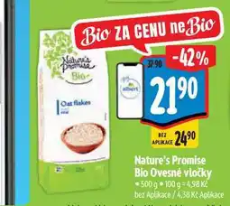 Albert Nature's Promise Bio Ovesné vločky 500 g nabídka
