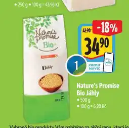 Albert Nature's Promise Bio Jáhly 500g nabídka