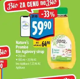 Albert Nature's Promise Bio Agávový sirup 250 ml nabídka