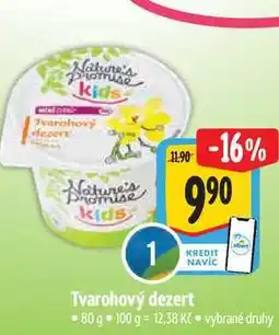 Albert Tvarohový dezert 80 g nabídka