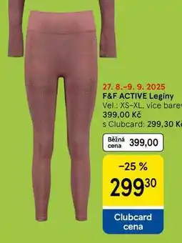 Tesco F&F ACTIVE Legíny Vel.: XS-XL, více barev nabídka