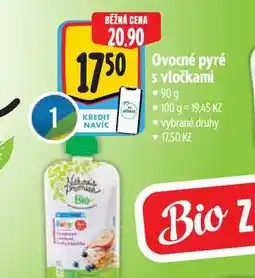 Albert Ovocné pyré s vločkami 90g nabídka