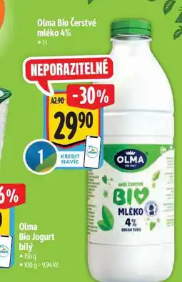Albert Olma Bio Čerstvé mléko 1 l nabídka
