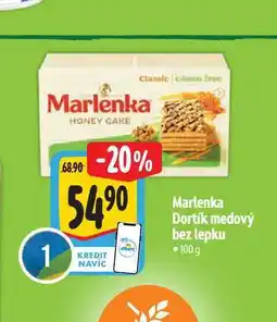 Albert Marlenka Dortík medový bez lepku 100 g nabídka