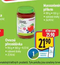Albert Ovocná přesnídávka 190 g nabídka