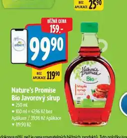 Albert Nature's Promise Bio Javorový sirup 250 ml nabídka