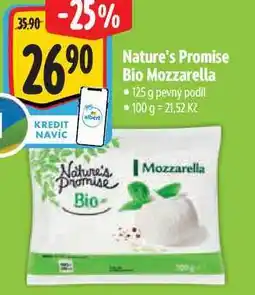 Albert Nature's Promis Bio Mozzarella 125 g nabídka