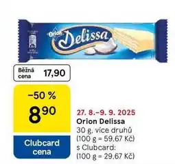 Tesco Orion Delissa, 30 g, více druhů nabídka