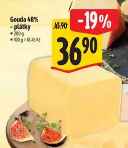 Albert Gouda 48% - plátky 200 g nabídka