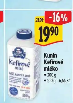 Albert KUNíN Kefírové mléko 300 g nabídka